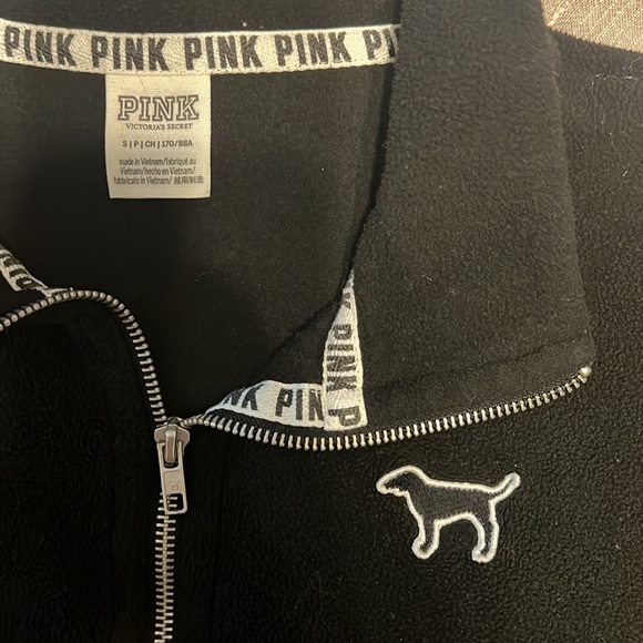 Fleece PINK 1/4 Zip Pull Over - Picture 2 of 3